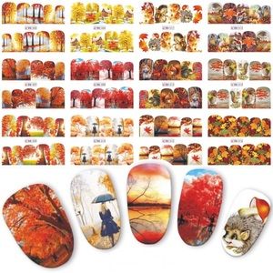 12 Autumn designs Orange Leafs